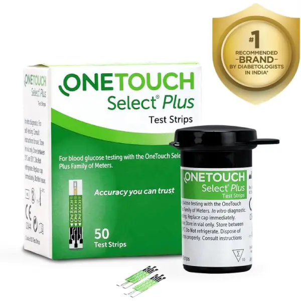 OneTouch Select Plus Test Strip (Only Strips) Green